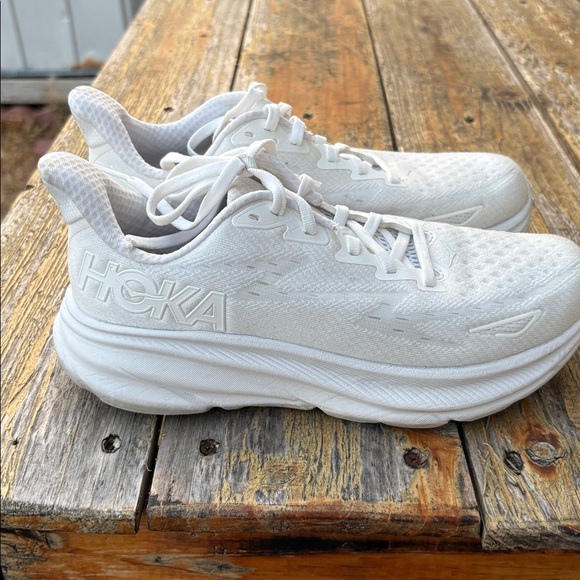 HOKA White Athletic Sneakers - Picture 2 of 5